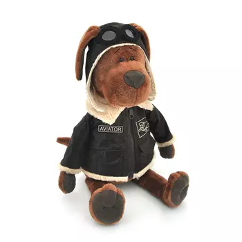 Orange Мягкая игрушка Пёс Барбоська Авиатор, 25 см