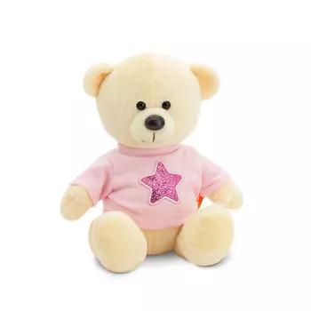 Orange Мягкая игрушка "Медведь Топтыжкин жёлтый: Звезда", 25 см