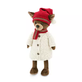 Orange Мягкая игрушка Собака Lucky Kiki: Зимняя сказка, 25 см