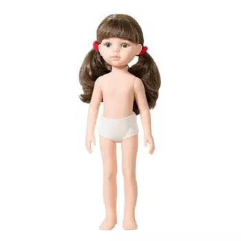 Paola Reina Кукла Кэрол без одежды, 32 см (два хвостика, челка, глаза карие)