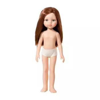 Paola Reina Кукла Кристи без одежды, 32 см (прямые волосы, без челки, глаза зеленые)