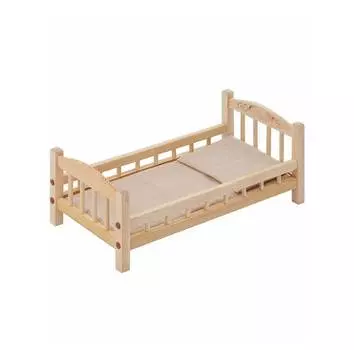Paremo Классическая кроватка для кукол, бежевый текстиль
