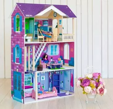 Paremo Кукольный дом с мебелью "Флоренция", 16 предметов