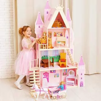 Paremo Кукольный дворец "Розовый сапфир" с аксессуарами