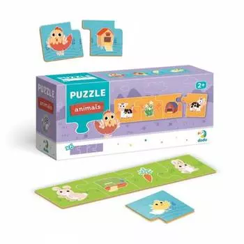 Пазл DODO ассоциации Животные 300269 (на английском языке)