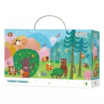 Пазл DODO На внимательность Лесные друзья (на английском языке)