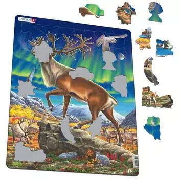 Пазл Larsen "Северный олень", 60 элементов