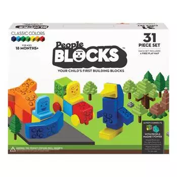 People Blocks Набор кубиков, 31 штука и игровой коврик