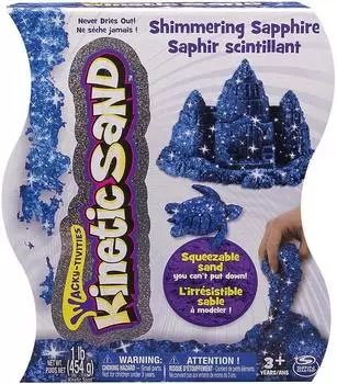 Песок для лепки Kinetic Sand "Драгоценные камни" - Яркий сапфир, 454 гр.