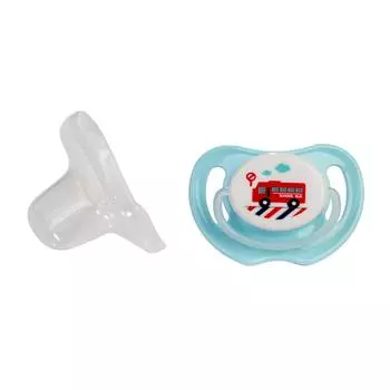 Pigeon Пустышка силиконовая "Bus", 3+ мес., размер M