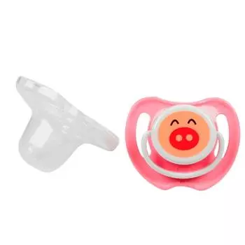 Pigeon Пустышка силиконовая "Piggy" 3+ мес., размер M