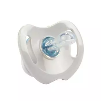 Pigeon Пустышка силиконовая "White Bear", 0+ мес., размер S