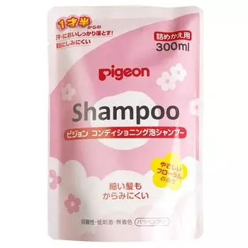 Pigeon Шампунь-пенка, 18+ мес., 300 мл, сменный блок