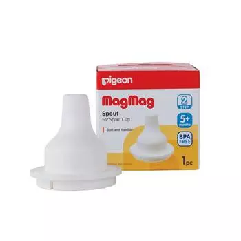 Pigeon Сменный носик силиконовый для чашек-поильников Mag Mag, шаг 2