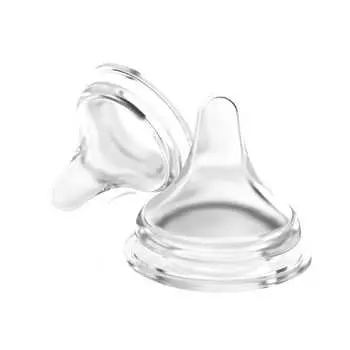 Pigeon Соска силиконовая Перистальтик Плюс с широким горлом, отверстие M 3+ мес., 2 шт.