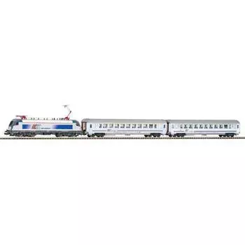 PIKO Стартовый набор Smart Control Light "Пассажирский поезд с электровозом Taurus с двумя вагонами PKP"