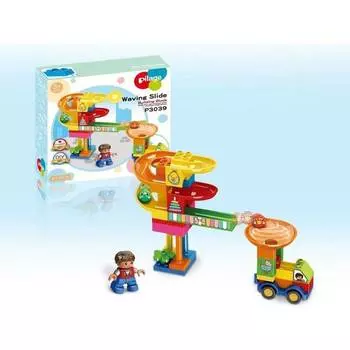 Pilage Конструктор Доставка детских товаров, лабиринт с шариками и воронками, 42 детали