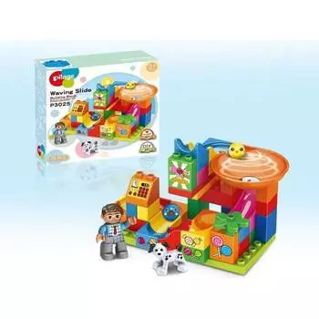 Pilage Конструктор Магазин сладостей, лабиринт с шариками и воронками, 38 деталей