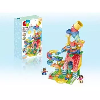 Pilage Конструктор Веселая парковка, лабиринт с шариками и воронками, 175 деталей