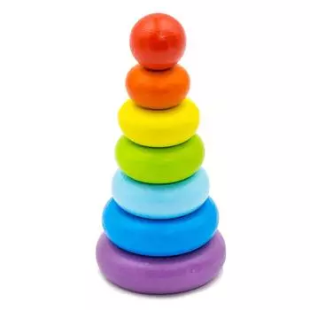 Пирамидка Alatoys Колечки, 7 деталей