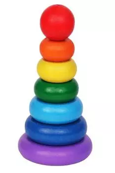 КРАСНОКАМСКАЯ ИГРУШКА пирамидка Семицветик, ПИР-11