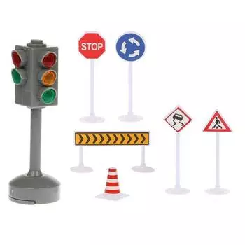 Пламенный мотор Набор "Правила ДД и светофор", свет, звук