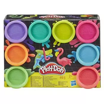 Play-Doh Набор пластилина Neon, 8 цветов
