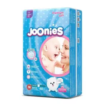 Подгузники-трусики Joonies M (6-11кг), 48шт