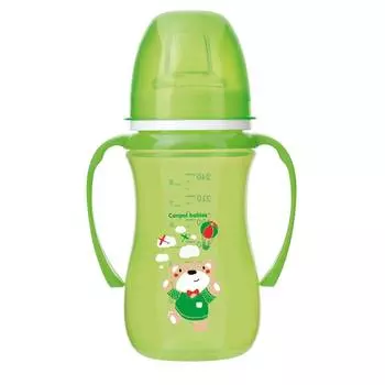 Поильник-непроливайка Canpol Sweet fun с мягким носиком, 35/208, 6+ мес., 240 мл, зеленый