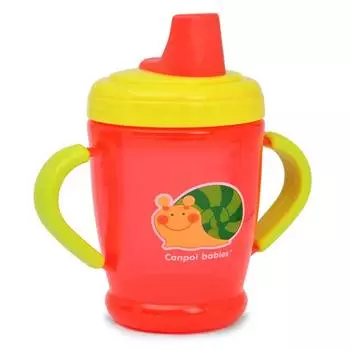 Поильник обучающий Canpol с мягким носиком, 21/600, 6+ мес., 260 мл, красный