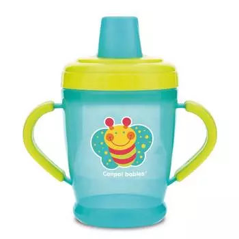 Поильник обучающий Canpol с мягким носиком 21/600, 6+ мес., 260 мл, бирюзовый