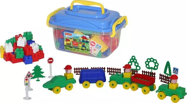 Полесье Конструктор Строитель, 136 элементов