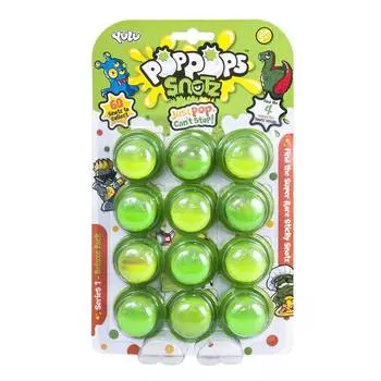 POPPOPS Пузырьки со слаймом ПопПопс Снотз (12 штук)