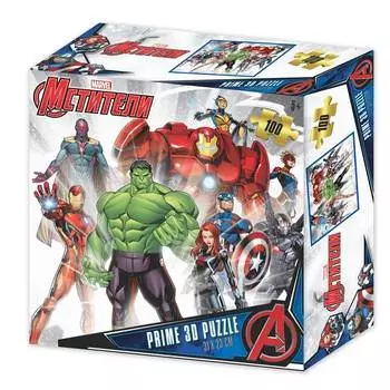 Prime 3D Стерео пазл "Мстители", 100 элементов