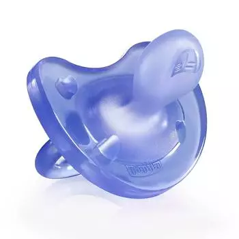 Пустышка Chicco Physio Soft, 1 шт., 0 мес.+, силикон, сиреневая, 310410071