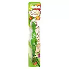 R.O.C.S. Kids Зубная щётка для детей от 3 до 7 лет, зеленая