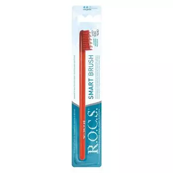 R.O.C.S. Зубная щетка "Модельная", средняя жесткость, красная