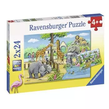 Ravensburger Пазл "Добро пожаловать в зоопарк", 2х24 элемента