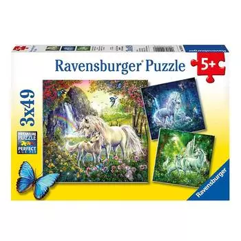 Ravensburger Пазл "Единороги", 3х49 элементов