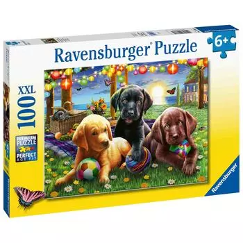 Ravensburger Пазл "Пикник щенят", 100 элементов