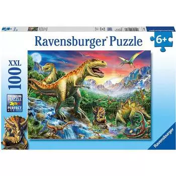 Ravensburger Пазл "У динозавров", 100 элементов