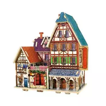 Rezark 3D Пазл Серия Домики Франции "Отель", 33 элемента