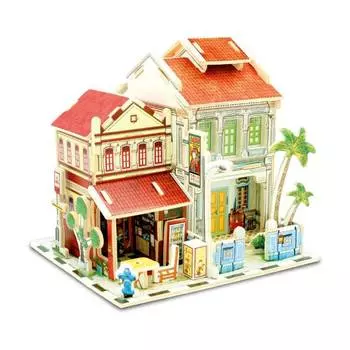Rezark 3D Пазл Серия Домики Сингапура "Мини отель", 35 элементов