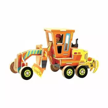 Rezark 3D Пазл Серия Дорожно-строительная техника "Грейдер", 48 элементов