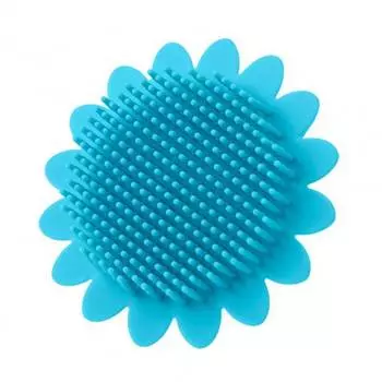 Roxy-kids Мочалка антибактериальная силиконовая, голубая