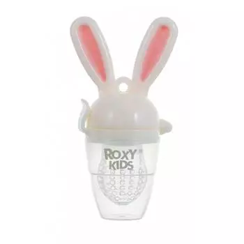 Roxy-kids Ниблер для прикорма Bunny Twist, розовый