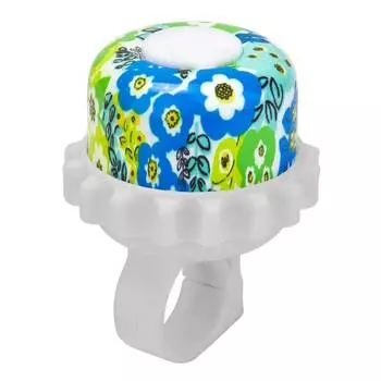 RT Звонок алюминий 23R-01, цветы бело-голубой