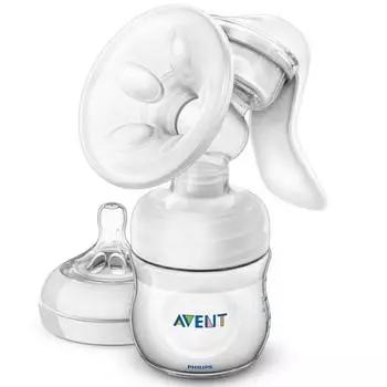 Ручной молокоотсос с бутылочкой Philips Avent Natural