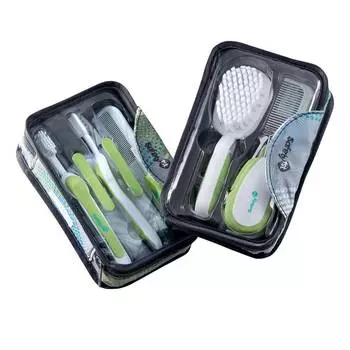 Safety 1st Набор аксессуаров по уходу за малышом в футляре (8 предметов), белый/салатовый/серый