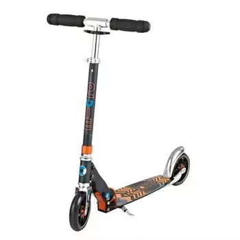 Самокат Micro Speed+, черно-оранжевый